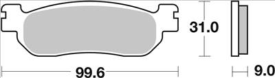YAMAHA YP 250 MAJESTY Brembo Fékbetét készlet 07YA37SP