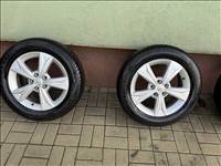  17" használt (gyári felni) alufelni, rajta 215/60 használt Hankook téli gumi gumi 