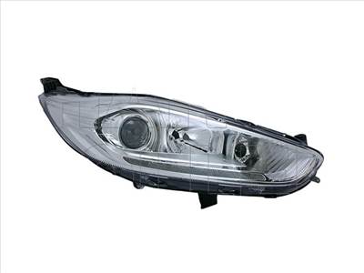Ford Fiesta 2013.02.01-2017.05.01 Jobb fényszóró H7/H1/LED króm, Delső, napfénytető motorral TYC (0WMP)