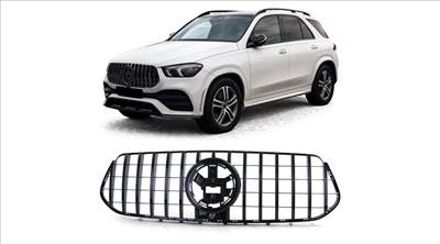 Mercedes Benz C167 V167 GLE 2019-2023 lakkozott fekete hűtőrács Panamerica AMG GT stílusban (AMG pack-hoz)