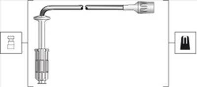 MAGNETI MARELLI 941318111284 - gyújtókábel szett MERCEDES-BENZ