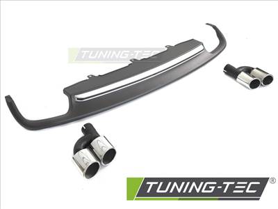 Audi A6 (C7 - 4G) AUDI A6 C7 11-14 Ezüst SPORT S STYLE Diffúzor Dupl