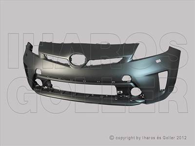 Toyota Prius (3. gen) 2012.05.01-2015.12.30 Első lökhárító alapozott, fényszóró mosó lyukkal (16FJ)