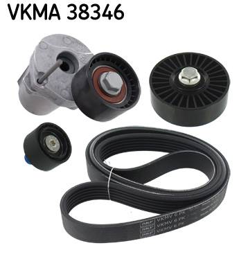 SKF VKMA 38346 - hosszbordás szíj készlet BMW