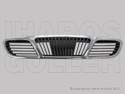 Daewoo Lanos T100 1997.05.01-2004.01.01 Hűtődíszrács fekete-króm (0C6W)