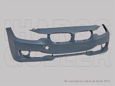 BMW 3 (F30, F31) 2011.10.01-2015.04.01 Első lökhárító alapozott, fényszóró mosó, 6 szenzor jelölés (1L7D)
