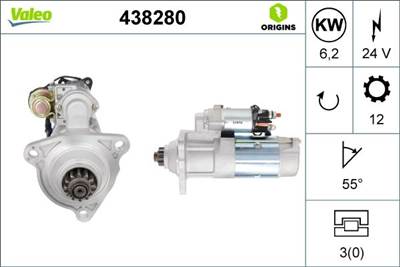 önindító VALEO 438280-VAL for MERCEDES-BENZ