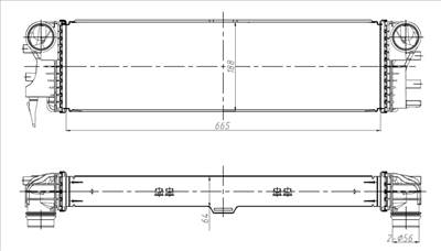 NRF 309037 - töltőlevegő-hűtő MERCEDES-BENZ