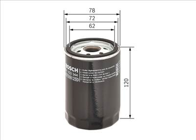 olajszűrő BOSCH 0 451 103 344 for VW, JAGUAR