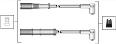 MAGNETI MARELLI 941318111301 - gyújtókábel szett FIAT FORD LANCIA
