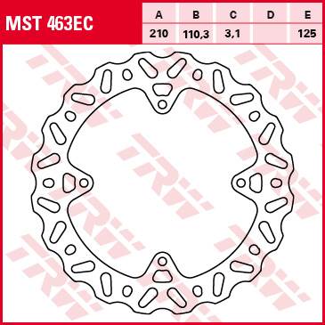 KTM 85 SX TRW Féktárcsa MST463EC