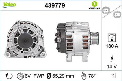 generátor VALEO 439779 for CITROËN, PEUGEOT, DS, FIAT, …