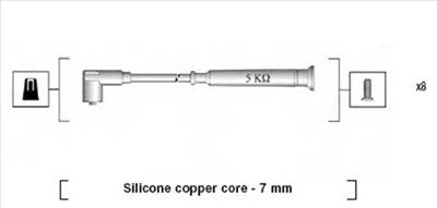MAGNETI MARELLI 941045340520 - gyújtókábel szett ALFA ROMEO