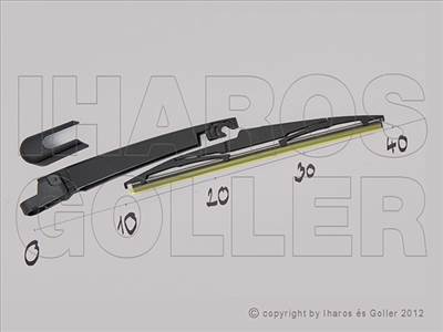Kia Carens (RP) 2013.05.04- Hátsó ablaktörlő kar lapáttal 275mm (1I77)