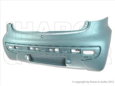 Citroen C1 2012.03.01-2014.02.28 Hátsó lökhárító alapozott (054G)