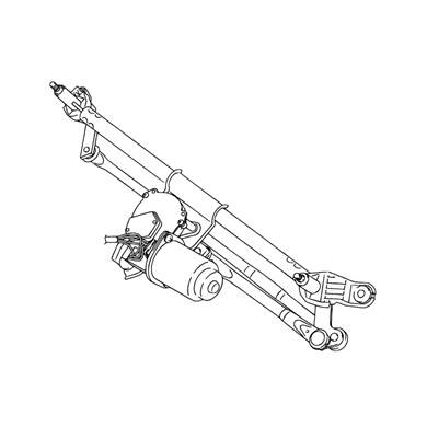 Suzuki Swift utángyártott III 2005-2007 ablaktörlő mechanika és motor (38100-62J00)