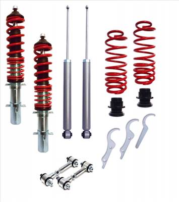RedLine Suspension Audi A3 (Typ: 8L), kivéve Quattro és S3, 1996-2003-ig, 1pár állítható stabilizátor rúddal állítható magasságú futómű