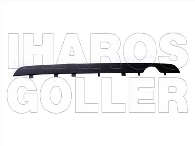 Citroen C2 2008.12.01-2010.03.01 Hátsó lökhárító alsó spoiler alapozott (0U1P)