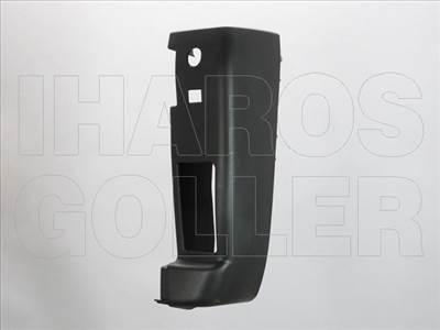Fiat Ducato 2006.07.01-2013.12.31 hátsó lökhárító sarok jobb, sötétszürke, nagy prizma 180 fokos (0ZSN)