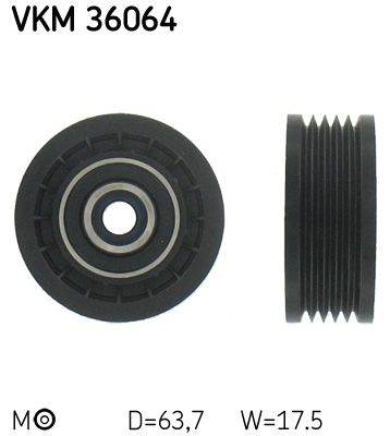 Szíjfeszítő, hosszbordás szíj SKF VKM 36064 for OPEL, VAUXHALL, RENAULT