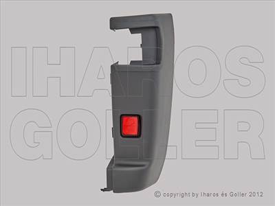 Opel Movano C 2021.06.01- hátsó lökhárító sarok fekete, kis prizmával, 270 fokos jobb (1LIH)