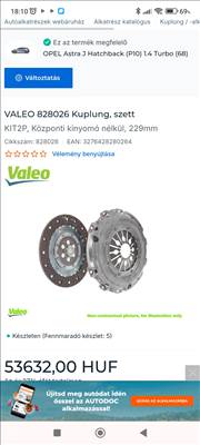 Opel Astra J 1.4 Turbo Valeo kuplung szett 828026
