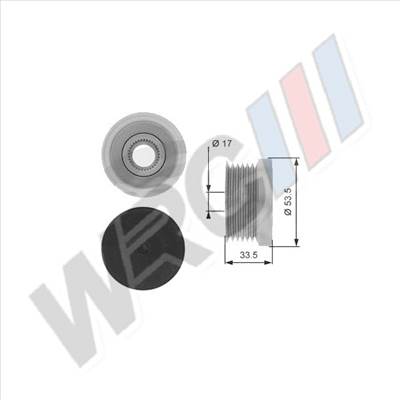 Generátor szabadonfutó BMW 1 3 5 6 7 X1 X3 X5 Z4 Briliance 3 series OAP7111