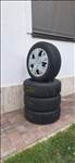 Peugeot / Citroen 4x108 16" használt lemezfelni, rajta 195/60 használt Goodyear négyévszakos gumi