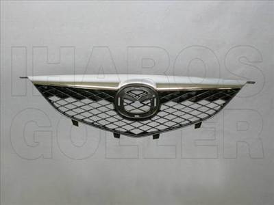 Mazda 6 2002.03.01-2005.05.31 Hűtődíszrács felső króm résszel (0XNY)