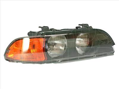 BMW 5 (E39) 1995.12.01-2000.08.31 Jobb fényszóró FF H7 HB3 sárga villogós TYC (0MU4)