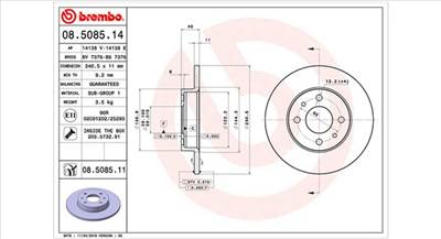 MAGNETI MARELLI 360406021600 - féktárcsa ABARTH ALFA ROMEO FIAT FORD LANCIA YUGO ZASTAVA
