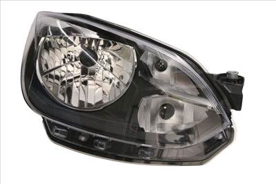 Volkswagen Up 2011.08.01-2016.05.30 utángyártott új jobb első fényszóró H4, fekete házas (motoros) DEPO 1s1941016j