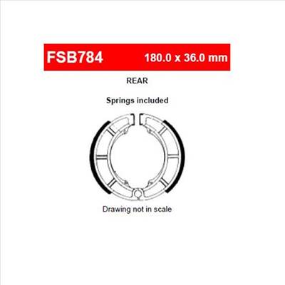 SUZUKI VL 800 VOLUSIA Hátsó fékpofa FERODO FSB784