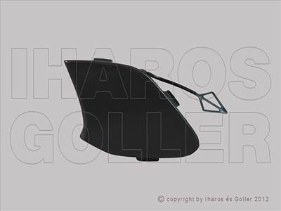 Ford Focus 2014.10.01-2018.04.09 Első vonószemborítás lökhárítóhoz, alapozott (1BSP)