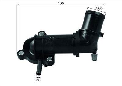 MAHLE TI 245 88 - termosztát, hűtőfolyadék ALFA ROMEO CHEVROLET FIAT JEEP LANCIA OPEL SAAB SUZUKI VA