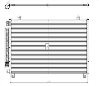 NRF 350461 - klíma kondenzátor SUZUKI