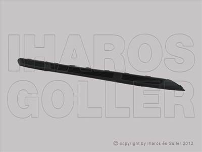 Ford Mondeo (BA7) 2010.09.01-2014.12.31 Hátsó lökhárítóalatti spoiler, szürke (08GC)