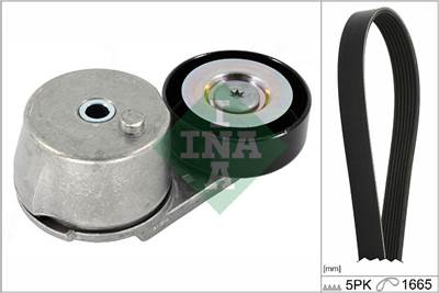 INA 529 0454 10 - hosszbordás szíj készlet OPEL VAUXHALL