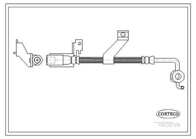 fékcső CORTECO 19032126 for FORD