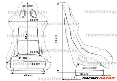 SLIDE KS2 Premium Fekete - Zöld hátlapú sport ülés  mnfo260