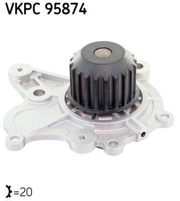 Vízszivattyú, motorhűtés SKF VKPC 95874 for HYUNDAI, KIA