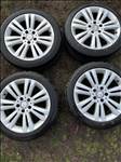  5x112 lyukosztású 17" használt alufelni, rajta 225/45 újszerű Hankook nyári gumi 
