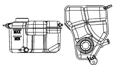 MAHLE CRT 133 000S - hűtőfolyadék kiegyenlítőtartály FORD