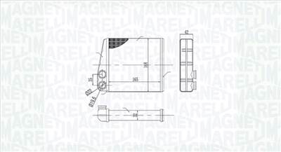 MAGNETI MARELLI 350218440000 - Hőcserélő, belső tér fűtés NISSAN