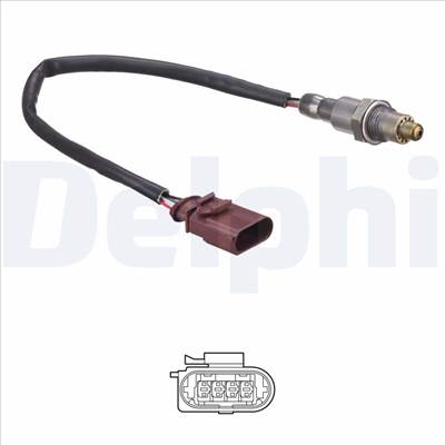DELPHI ES21139-12B1 - lambdaszonda SEAT SKODA VW