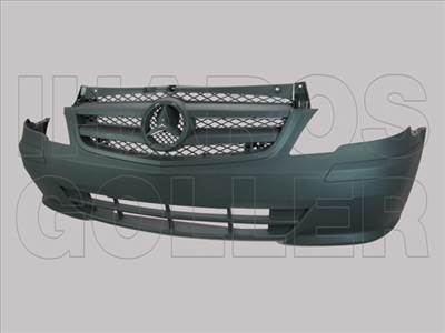 Mercedes Vito 2010-2014 W639  - Első lökhárító fekete