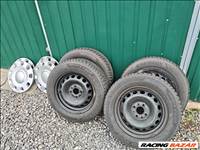 Fiat 500 hibátlan 14" újszerű gyári felni, 175/65 újszerű Hankook téli gumi gyári dísztárcsák
