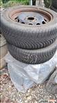 BMW 16" felni, rajta 205/55 használt Hankook téli gumi 4 DB