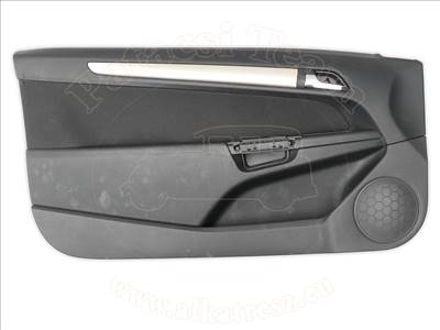 Opel Astra H 2003-2012 - kárpit, bal oldali ajtó, 3ajtós/cabrio, CHARCOAL, szatinírozott kő díszléccel, 07-09