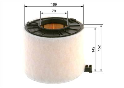 légszűrő BOSCH F 026 400 422 for AUDI, SEAT, SKODA, VW